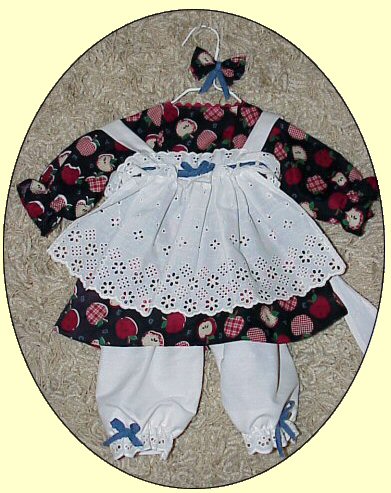 Available Outfit #350 with pinafore/apron 